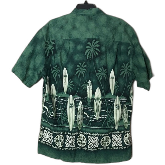 Vtg Winnie fashion Hawaiian 100% cotton button down shirt size XL men tropical - Picture 10 of 11